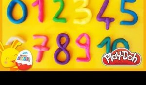 Apprendre les chiffres en français pour enfants en pâte à modeler Play-doh - Titounis
