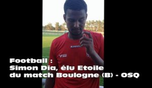 Football : Simon Dia, étoile du match Boulogne (B) - OSQ