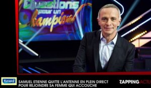 Samuel Etienne quitte l’antenne en plein direct pour rejoindre sa femme qui accouche (vidéo)