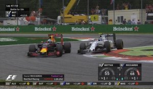 Grand Prix d'Italie 2016 - Dépassement Bottas par Ricciardo