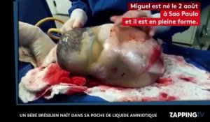 Un bébé brésilien naît dans son sac de liquide amniotique