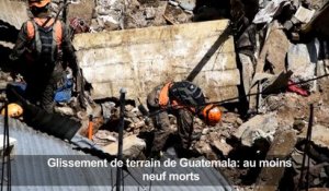 Glissement de terrain de Guatemala: au moins neuf morts