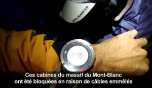 Mont-Blanc: 16 heures bloqués dans une télécabine