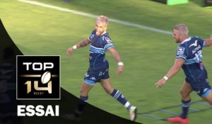 TOP 14 ‐ Essai Benoit PAILLAUGUE (MHR) – Montpellier-Pau – J4 – Saison 2016/2017