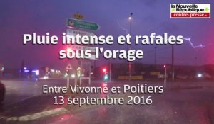 VIDEO. Vienne. Pluie intense et rafales sous l'orage