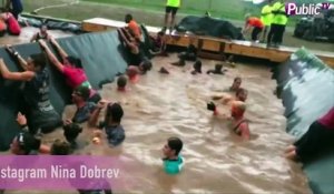Nina Dobrev s’éclate… dans la boue !