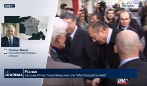 Jacques Chirac hospitalisé pour une "infection pulmonaire"