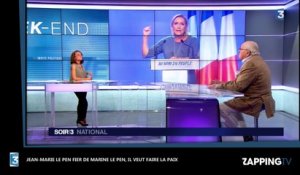 Marine Le Pen : Jean-Marie Le Pen fier de sa fille, il veut faire la paix (Vidéo)