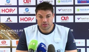 Top 14   Castres - Racing92: conférence d'avant match de François Van Der Merwe