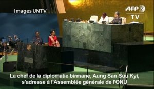 Aung San Suu Kyi s'adresse à l'Assémblée Générale de l'ONU