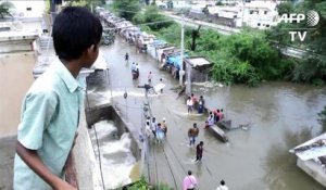 Inde: les pluies inondent Hyderabad