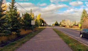 Un homme filme un an de course à pied sur quatre saisons