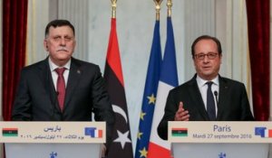 Déclaration conjointe avec M. Fayez El-Sarraj, Premier ministre de Libye