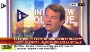 La matinale info, iTélé : pour Thierry Solère, François Hollande est un pompier pyromane