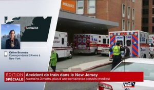 Accident de train dans le New Jersey : au moins 3 morts, plus d'une centaine de blessés