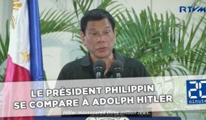 Le président philippin se compare à Adolf Hitler