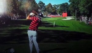 Regardez où la balle de ce golfeur a atterri ! Incroyable