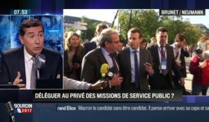 Brunet & Neumann : Quelles missions de service public Emmanuel Macron compte-t-il déléguer au privé ? - 05/10