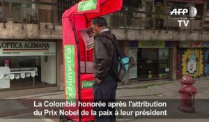La Colombie honorée après l'attribution du Prix Nobel de la paix
