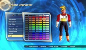 Dragon Ball Xenoverse 2 : Création de personnages Type Saiyan