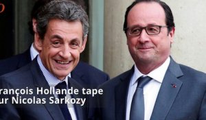 Hollande dénonce la «grossièreté», le «cynisme» et la «méchanceté» de Sarkozy