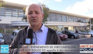 AGDE - EVENEMENTS DE VIRY CHATILLON - ENTRETIEN avec le syndicat UNITE-SGP-POLICE FO