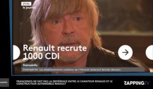 FranceInfo ne fait pas la différence entre le chanteur Renaud et le constructeur automobile Renault