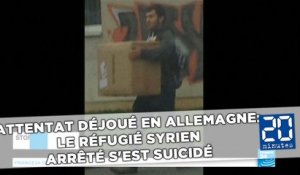 Attentat déjoué en Allemagne: Le réfugié syrien arrêté s'est suicidé