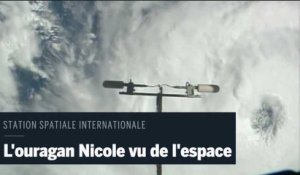 L’ouragan Nicole filmé depuis la Station spatiale internationale