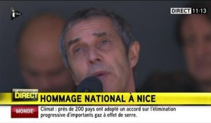 Hommage national à Nice : Julien Clerc vibrant d'émotions