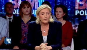 Marine Le Pen: "J'ai trouvé la formule de Hollande sur les juges violente et brutale"'
