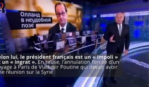 « Impoli », « ingrat »... Hollande insulté à la télévision russe !