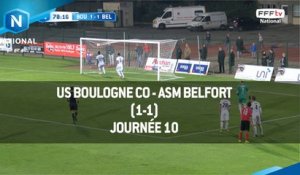 J10 : US Boulogne CO - ASM Belfort (1-1), le résumé