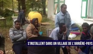 Une cinquantaine de migrants s'installent dans un village de l'arrière-pays