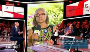 Une femme réagit aux propos de Bruno Le Maire lors du débat télévisié