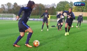 Equipe de France Féminine : entraînement des Bleues avant Angleterre-France