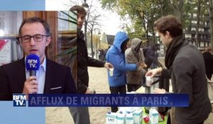 "Incontestablement, il y a un afflux important de réfugiés" à Paris, selon la mairie