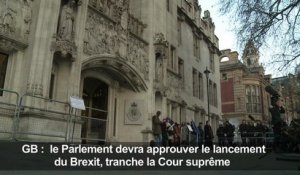 Brexit: le gouvernement "déçu" de la décision de la Cour suprême