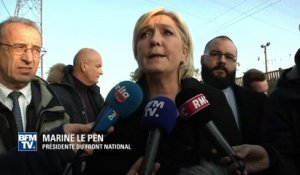 Pour Marine Le Pen, il faut qu'"on maitrise nos frontières pour éviter l'arrivée de clandestins"