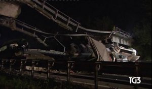 Un pont s'effondre sur une route italienne