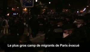 Paris: Evacuation d'un campement  de 3.000 migrants