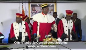 Côte d'Ivoire: le Conseil constitutionnel valide le référendum