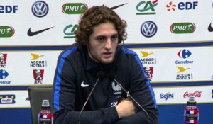 Bleus - Adrien Rabiot "Porter le maillot des bleus, c'est autre chose que de jouer pour son club"