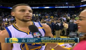 Stephen Curry Postgame Interview - PAL- November 7, 2016