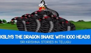 Ksliys The Dragon Snake With 1000 Heads - Sri Krishna Cartoon Stories For Children In Telugu