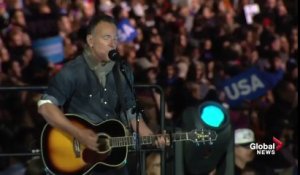 Bruce Springsteen chante pour Hillary Clinton... Ah mince... Raté !!