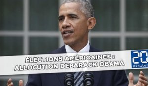 Élections américaines : Allocution de Barack Obama