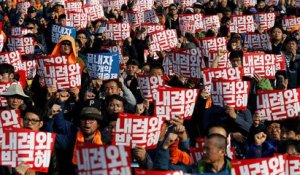 Protesters demand resignation of South Korea's president