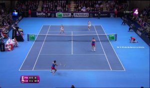 Fed Cup : Garcia et Mladenovic lâchent le premier set aux Tchèques
