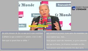 Questions politiques avec Christiane Taubira en vélotypie (3/3)